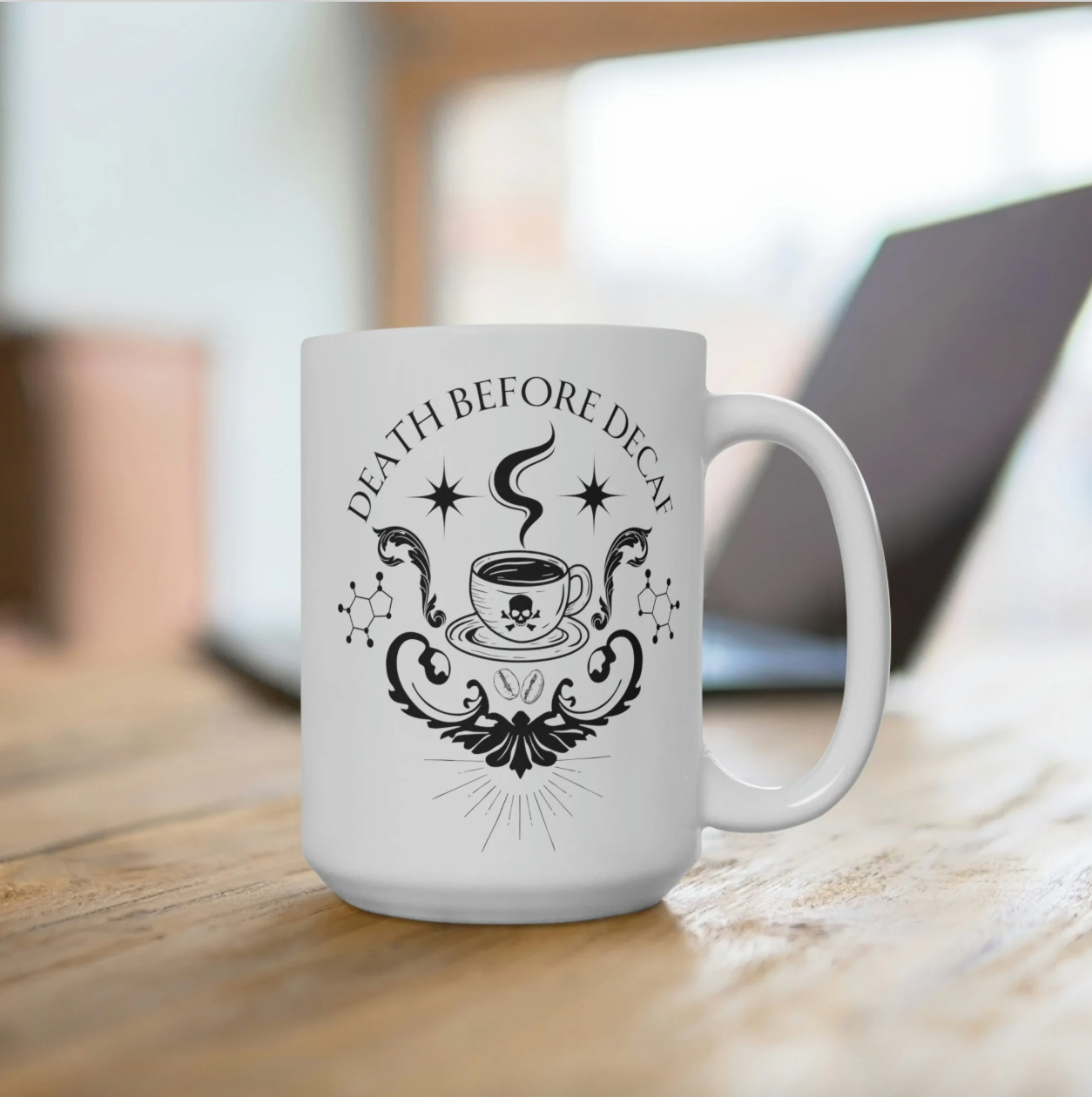 Death Before Decaf Mug